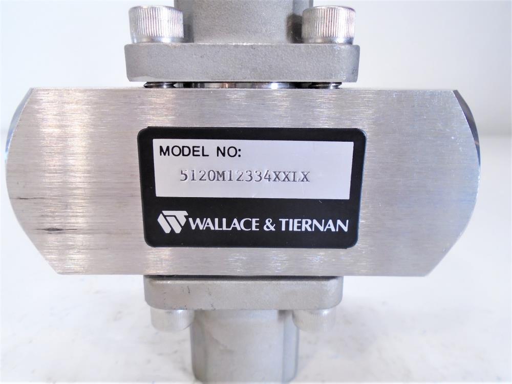 Wallace & Tiernan 0-100% Flow Stainless Steel Armored Purge Meter 5120M12334XXLX